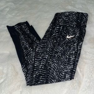 Women size large compression Nike running leggings.